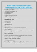 NURS 1200 &lpar;Comprehensive&rpar; FINAL  REVIEW STUDY GUIDE LATEST UPDATED&period;