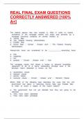 REAL FINAL EXAM QUESTIONS CORRECTLY ANSWERED &lbrack;100&percnt; A&plus;&rsqb;