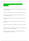 SSA Exam Questions with correct Answers