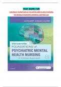 TEST BANK FOR VARCAROLIS&rsquo; FOUNDATIONS OF PSYCHIATRIC-MENTAL HEALTH NURSING&comma; 8TH EDITION&comma;