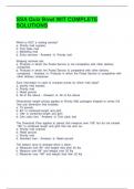 SSA Quiz Bowl WIT COMPLETE SOLUTIONS