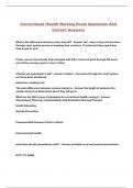 Correctional Health Nursing Exam Questions And Correct Answers
