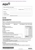  Actual 2024 AQA GCSE GEOGRAPHY 8035&sol;2 Paper 2 Merged Question Paper &plus; Mark Scheme Actual 2024 AQA GCSE GEOGRAPHY 8035&sol;2 Paper 2 Challenges in the human environment Merged Question  Paper &plus; Mark Scheme