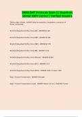 SNHD EMT Protocols Exam 2&vert; Questions Solved 100&percnt; Correct &vert; Verified Answers