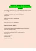 SNHD EMT EMS PROTOCOLS Exam &vert; Questions Solved 100&percnt; Correct &vert; Verified Answer