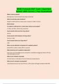 SNHD Protocols EMT Exam &vert;Questions Solved 100&percnt; Correct &vert; Pass Guaranteed