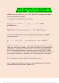 SNHD EMT Protocols Test&vert; Questions Solved 100&percnt; Correct &vert; Verified Answers