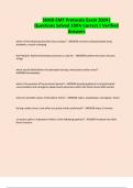 SNHD EMT Protocols Exam 2024&vert; Questions Solved 100&percnt; Correct &vert; Verified Answers