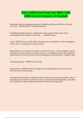 Socra CCRP Exam Prep Test 2024- with 100&percnt; Correct Answers &lpar; A Graded