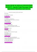 1 Week 8 QUIZ 10 SOLAS CONVENTION &lpar;SAFETY - Special Trade Passenger Ships Agreement&comma;&rpar; Questions and Answers