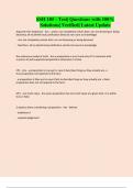SSH 105 - Test&vert; Questions with 100&percnt; Solutions&vert; Verified&vert; Latest Update