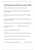 WC Questions and Answers exams 2024
