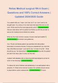 Relias Medical surgical RN A Exam &vert; Questions and 100&percnt; Correct Answers &vert; Updated 2024&sol;2025 Guide