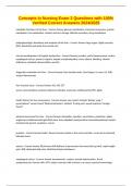 Concepts in Nursing Exam 2 Questions with 100&percnt; Verified Correct Answers 2024&sol;2025