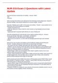 NUR-215 Exam 2 Questions with Latest Update