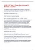 NUR 215 Test 2 Exam Questions with Correct Answers