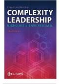 Complexity Leadership&colon; Nursing's Role in Health Care Delivery 3rd Edition by Diana M&period; CrowellPhD&comma; RN and Beth BoyntonRN&comma; MS&comma; CP