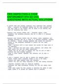FIRE INSPECTION & CODE ENFOREMENT 8TH ED CH1&period; QUESTIONS WITH ACTUAL SOLUTIONS&period;