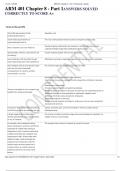 ARM 401 Chapter 8 - Part WITH 100- SURE ANSWERS