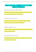 Apex Learning - English 11 2&period;1&period;3 Latest  Update Graded A&plus;