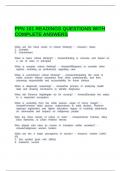 PACKAGE DEAL FOR PPN 101 QUESTIONS WITH COMPLETE ANSWERS