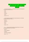 MGT103 Final Exam &vert; 893 Questions and Essays with 100&percnt; verified Answers