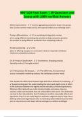 MGT103 Final Exam &vert; 39 Questions and Essays with 100&percnt; verified Answers
