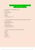 MGT103 Final Exam &vert;Questions with 100&percnt; Correct Answers