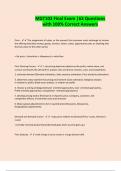MGT103 Final Exam &vert;63 Questions with 100&percnt; Correct Answers
