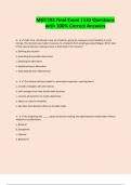 MGT103 Final Exam &vert;132 Questions with 100&percnt; Correct Answers