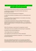 MGT103 Final Exam &vert;35 Questions and Essays with 100&percnt; Correct Answers
