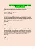  BUNDLE OFMGT103 EXAMS &vert;Questions with 100&percnt; Correct Answers