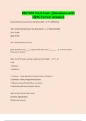  BUNDLE OFMGT103 FINAL EXAMS &vert;Questions with 100&percnt; Correct Answers