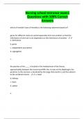 Nursing school entrance exam&vert; Questions with 100&percnt; Correct Answers