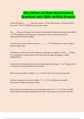 Ohio Drivers Ed State Board Exams&vert; Questions with 100&percnt; verified Answers