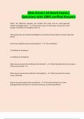 Ohio Drivers Ed Board Exams&vert; Questions with 100&percnt; verified Answers