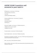 ASCBC EXAM 3 questions well answered to pass rated A&plus;