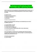 PSI CA Property and Casualty Exam Questions with 100&percnt; Correct Answers