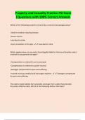 Property and Casualty Practice PSI Exam &vert;Questions with 100&percnt; Correct Answers