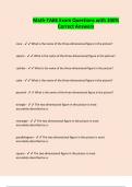 Math-TABE Exam Questions with 100&percnt; Correct Answers