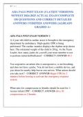 AHA PALS POST EXAM &lpar;3 LATEST VERSIONS&rpar; NEWEST 2024-2025 ACTUAL EXAM COMPLETE  150 QUESTIONS AND CORRECT DETAILED  ANSWERS &lpar;VERIFIED ANSWERS&rpar; &vert;ALREADY  GRADED A&plus;