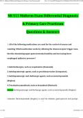 NR511 &sol; NR 511 Midterm Exam Latest 2025 Differential Diagnosis & Primary Care Practicum - Chamberlain &lpar;Verified Answers&rpar; Q & A &lpar;Latest 2024 &sol; 2025&rpar;