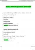 NR511 &sol; NR 511 Midterm Exam &lpar;Latest 2024&rpar;&colon; Differential Diagnosis & Primary Care Practicum - Chamberlain Q & A &lpar;Latest 2024 &sol; 2025&rpar;