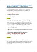 NACE Care Of Childbearing Family 2024&sol;2025 Questions With 100&percnt; Correct Answers 