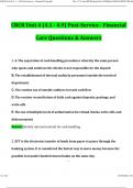 CRCR Unit 4 &lpar;4&period;1 - 4&period;9&rpar; Post-Service - Financial Care Exam 2024 Questions and Answers Latest &lpar;2024 &sol; 2025&rpar; &lpar;Verified Answers&rpar;