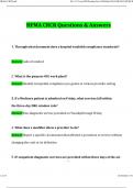 CRCR - Certified Revenue Cycle Representative BUNDLED EXAMS CRCR Certification Exam  HFMA CRCR Certified Revenue Cycle Representative Test 2024 Questions and Answers Latest &lpar;2024 &sol; 2025&rpar; &lpar;Verified Answers&rpar;