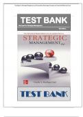 Test Bank for Strategic Management and Competitive Advantage Concepts and Cases 6th Edition by Frank T&period; Rothaermel ISBN N0&semi; 9781266191862  All Chapters 1 - 12  Full Complete &lpar;NEWEST 2024&rpar;