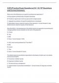 CATA Practice Exam Questions &lpar;Ch 1-5&rpar; 197 Questions and Correct Answers&period;