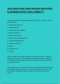 2024 SDOH FINAL EXAM REVIEW QUESTIONS & ANSWERS RATED 100&percnt; CORRECT&excl;&excl;