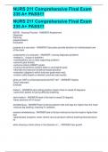 NURS 211 Comprehensive Final Exam 235 A&plus; PASS&excl;&excl;&excl;